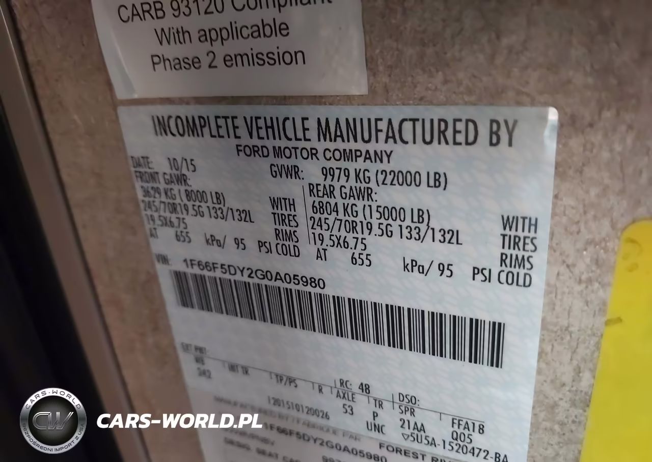 2016 Ford F53 VIN:1F66F5DY2G0A05980 - 9