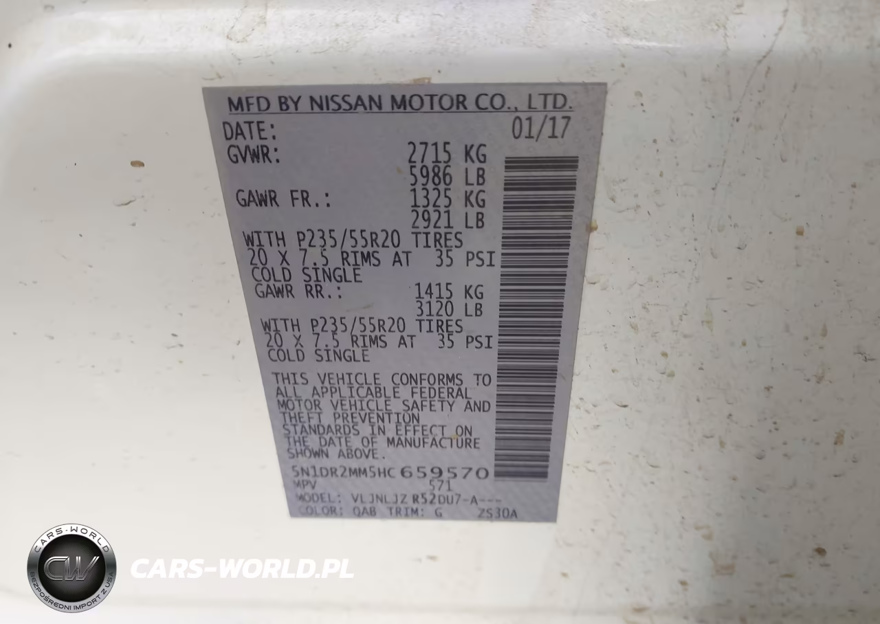 2017 Nissan Pathfinder Platinum VIN:5N1DR2MM5HC659570 - 9
