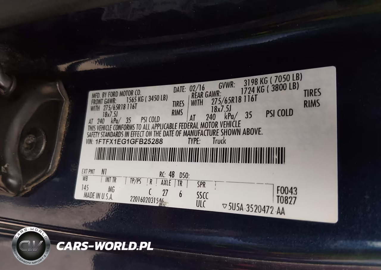 2016 Ford F-150 Xlt VIN:1FTFX1EG1GFB25288 - 9