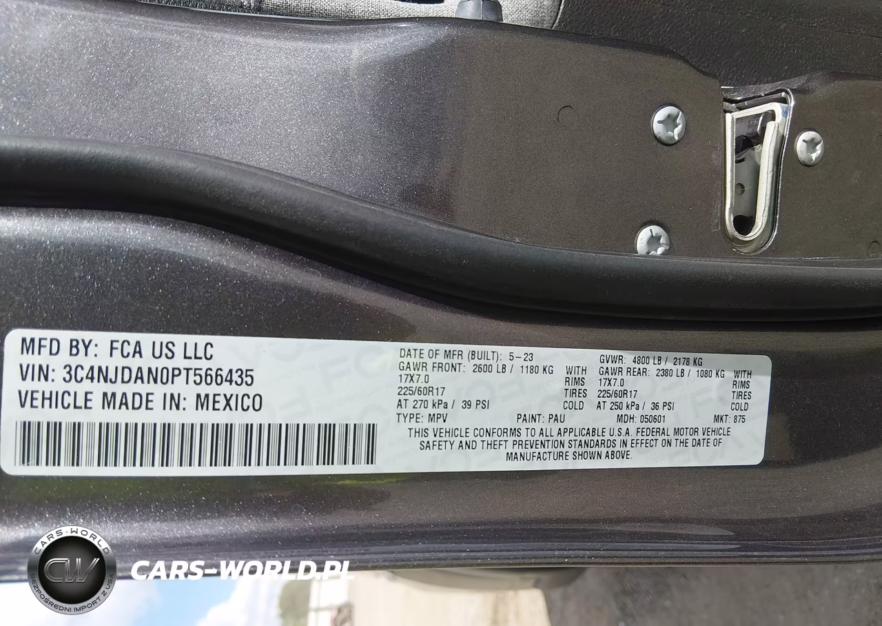 2023 Jeep Compass Sport 4X4 VIN:3C4NJDAN0PT566435 - 9