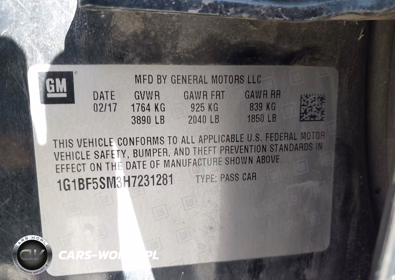 2017 Chevrolet Cruze Premier Auto VIN:1G1BF5SM3H7231281 - 9