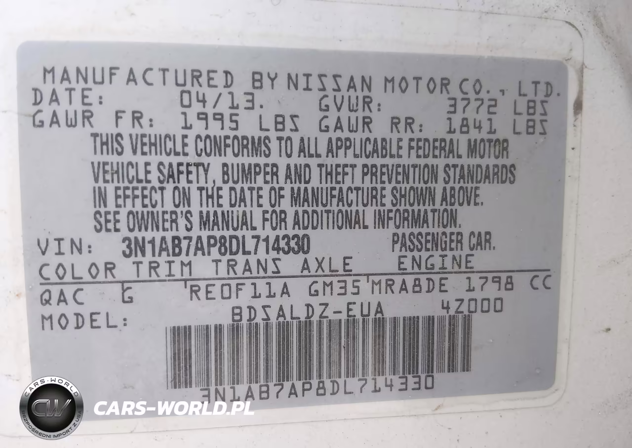 2013 Nissan Sentra Sv VIN:3N1AB7AP8DL714330 - 9