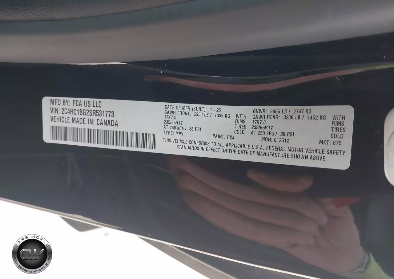 2025 Chrysler Pacifica Select VIN:2C4RC1BG2SR531773 - 9
