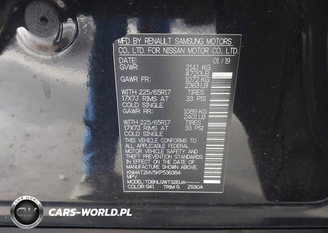 2019 Nissan Rogue Sv VIN:KNMAT2MV5KP536384 - 9