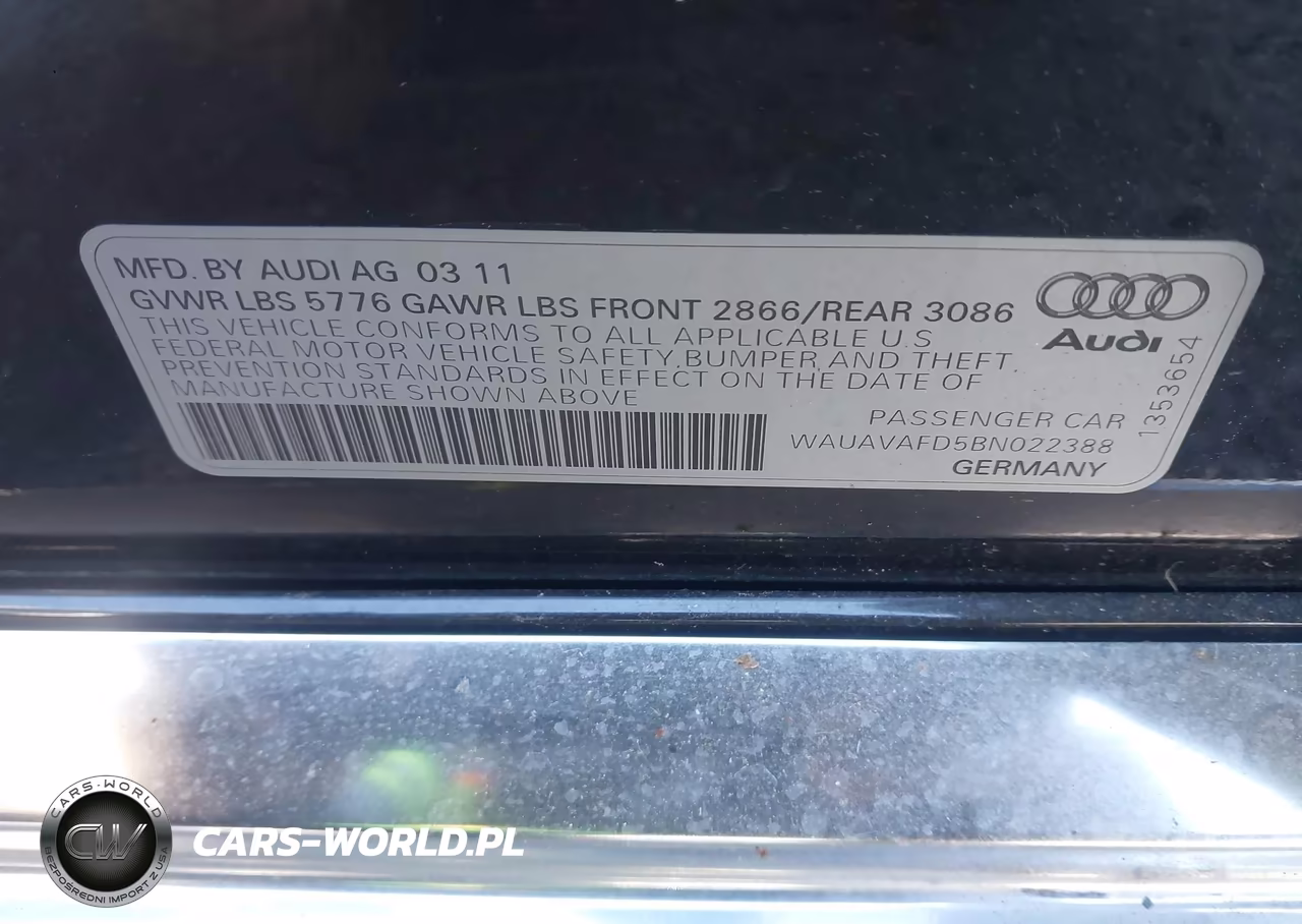 2011 Audi A8 4.2 VIN:WAUAVAFD5BN022388 - 9
