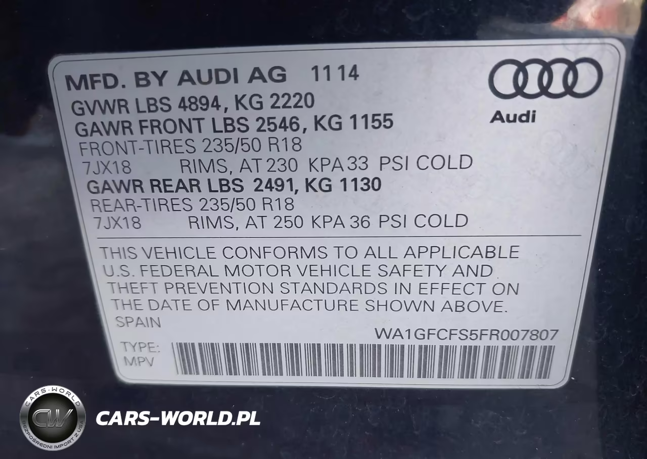 2015 Audi Q3 2.0T Premium Plus VIN:WA1GFCFS5FR007807 - 9