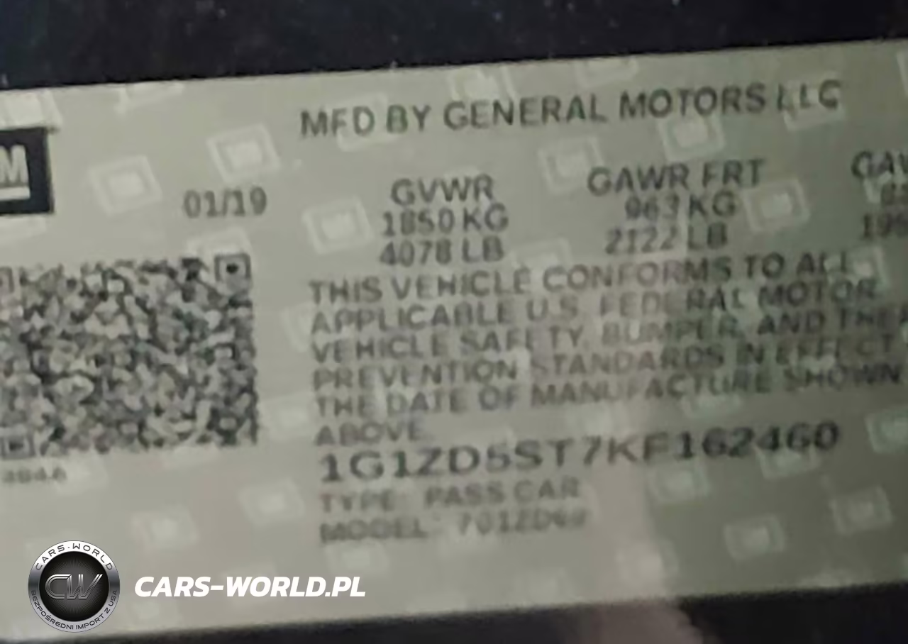 2019 Chevrolet Malibu Lt VIN:1G1ZD5ST7KF162460 - 9