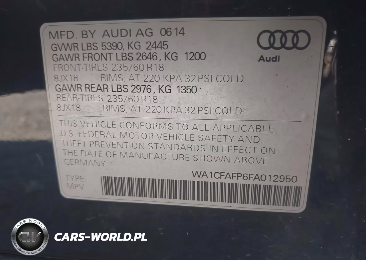 2015 Audi Q5 2.0T Premium VIN:WA1CFAFP6FA012950 - 9
