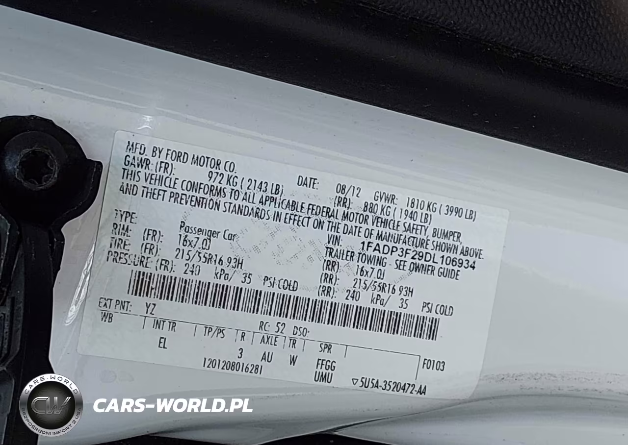 2013 Ford Focus Se VIN:1FADP3F29DL106934 - 9
