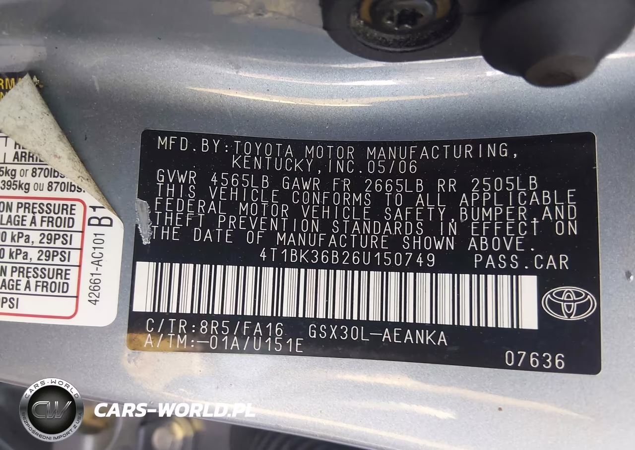 2006 Toyota Avalon Xl VIN:4T1BK36B26U150749 - 9