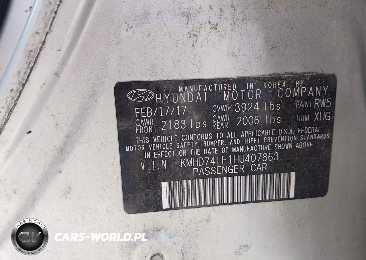 2017 Hyundai Elantra Se VIN:KMHD74LF1HU407863 - 9