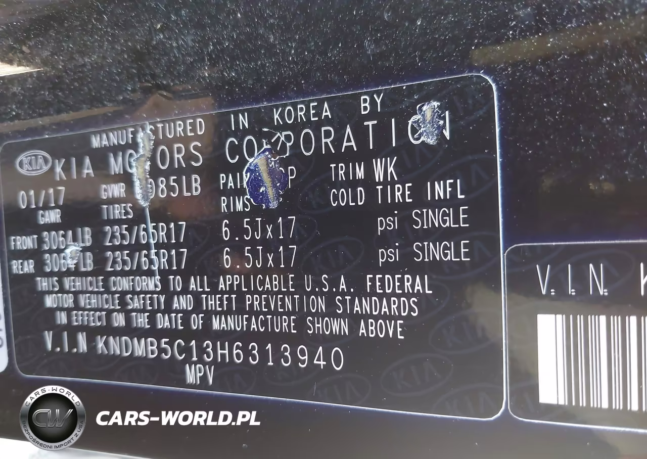 2017 Kia Sedona Lx VIN:KNDMB5C13H6313940 - 9