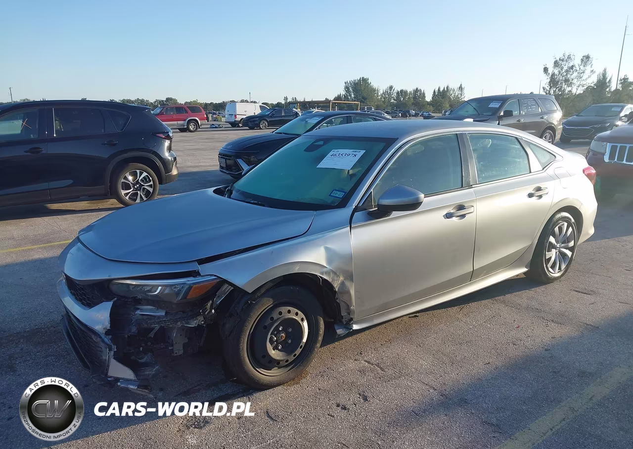 2025 Honda Civic Lx VIN:2HGFE2F22SH596597 - 2
