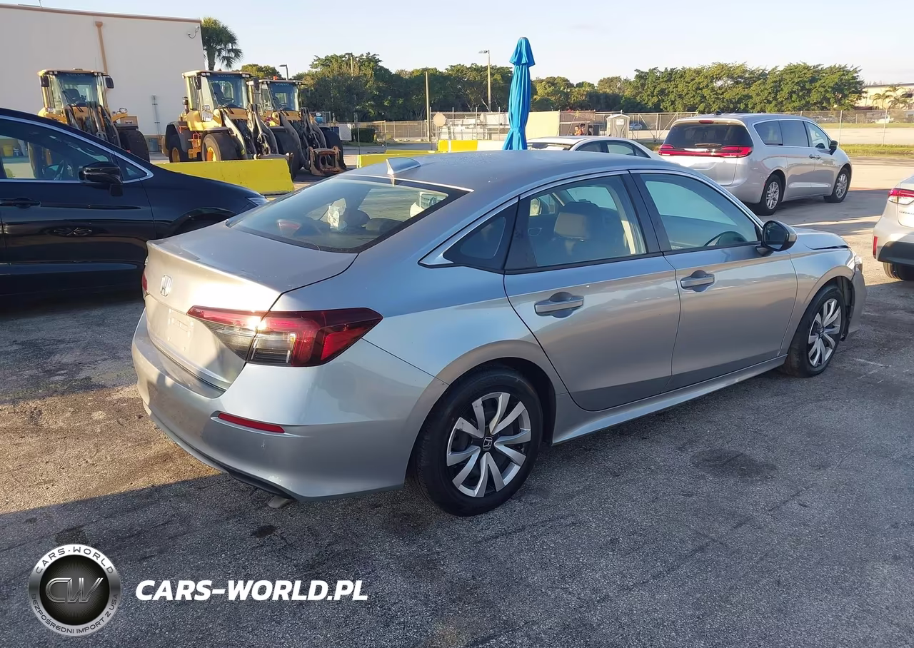 2025 Honda Civic Lx VIN:2HGFE2F22SH596597 - 4