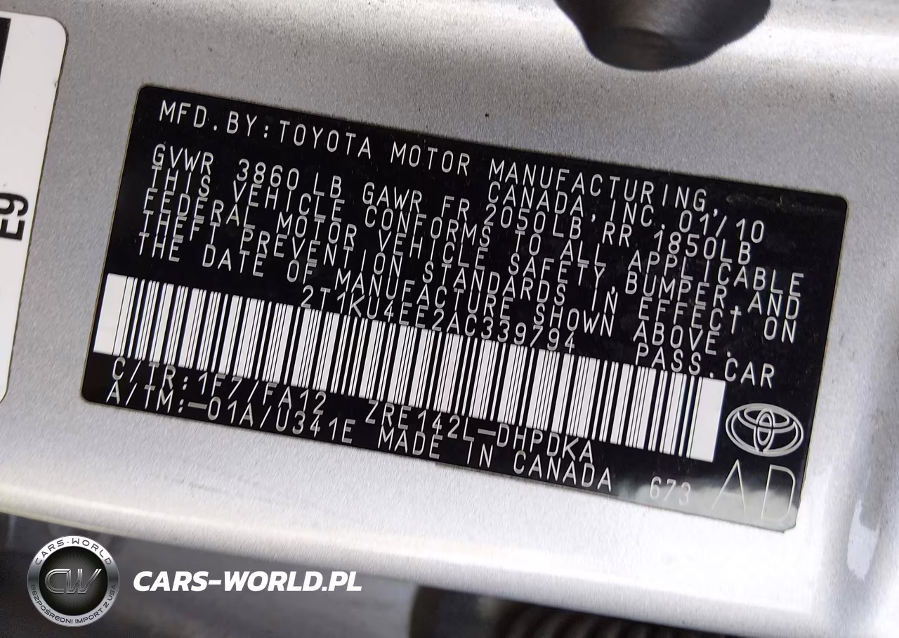 2010 Toyota Matrix VIN:2T1KU4EE2AC339794 - 9