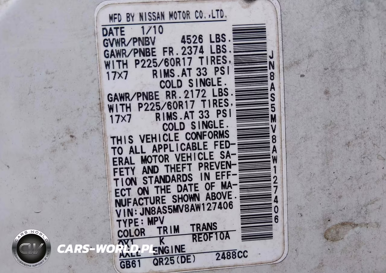 2010 Nissan Rogue Sl VIN:JN8AS5MV8AW127406 - 9
