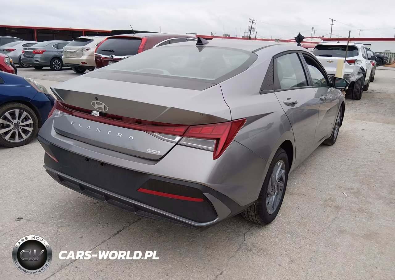 2025 Hyundai Elantra Hybrid Blue VIN:KMHLM4DJ4SU177945 - 4
