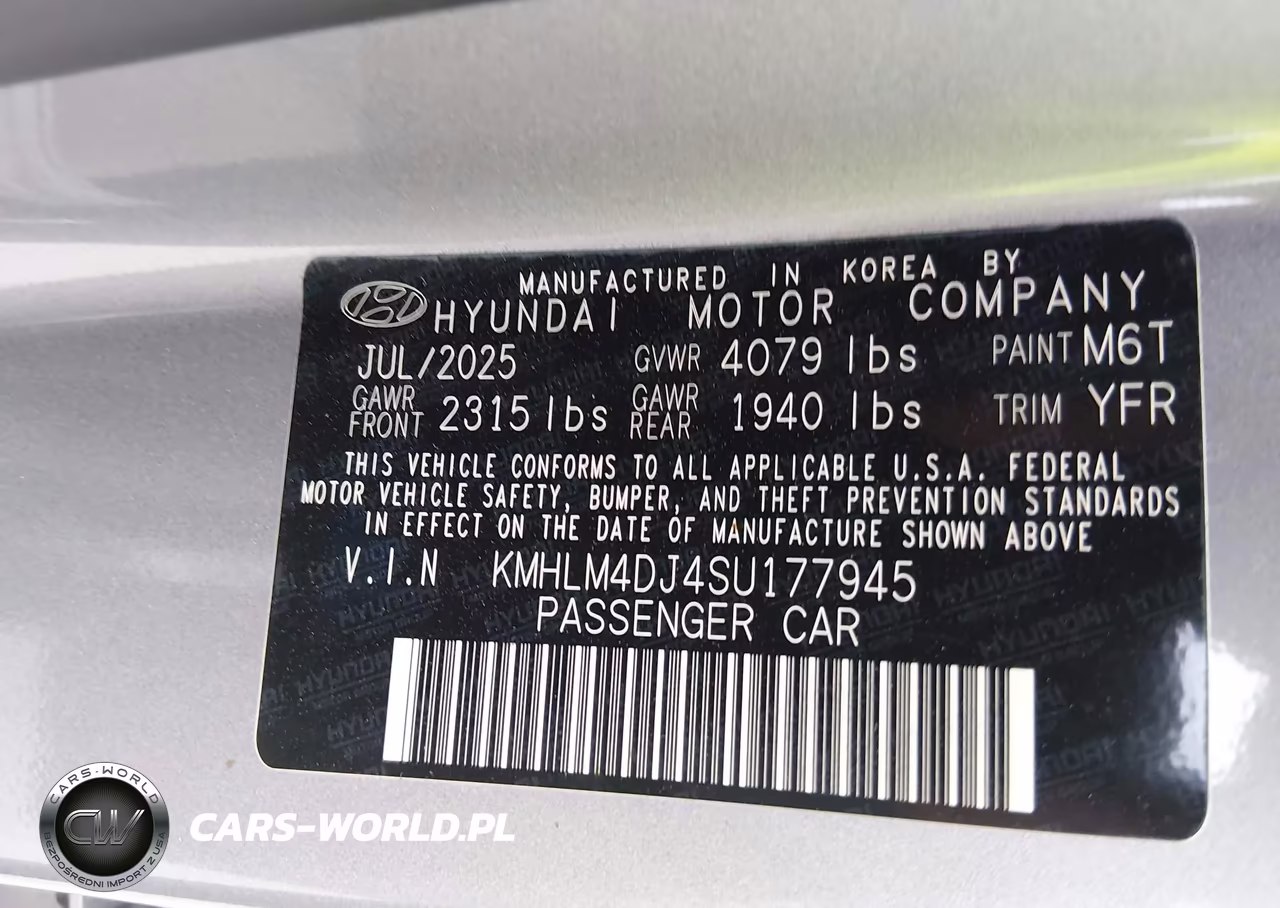 2025 Hyundai Elantra Hybrid Blue VIN:KMHLM4DJ4SU177945 - 9