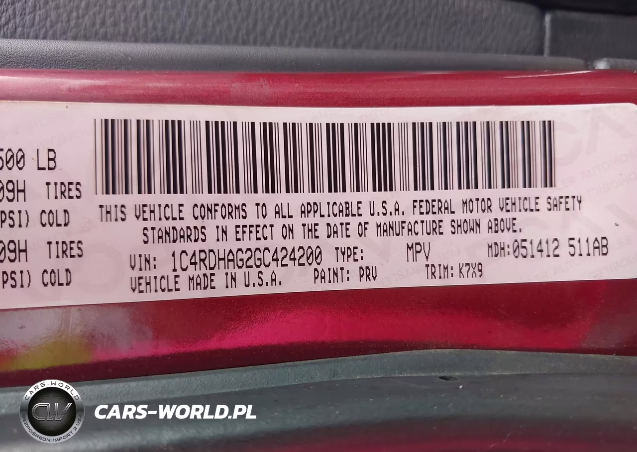 2016 Dodge Durango Sxt VIN:1C4RDHAG2GC424200 - 9