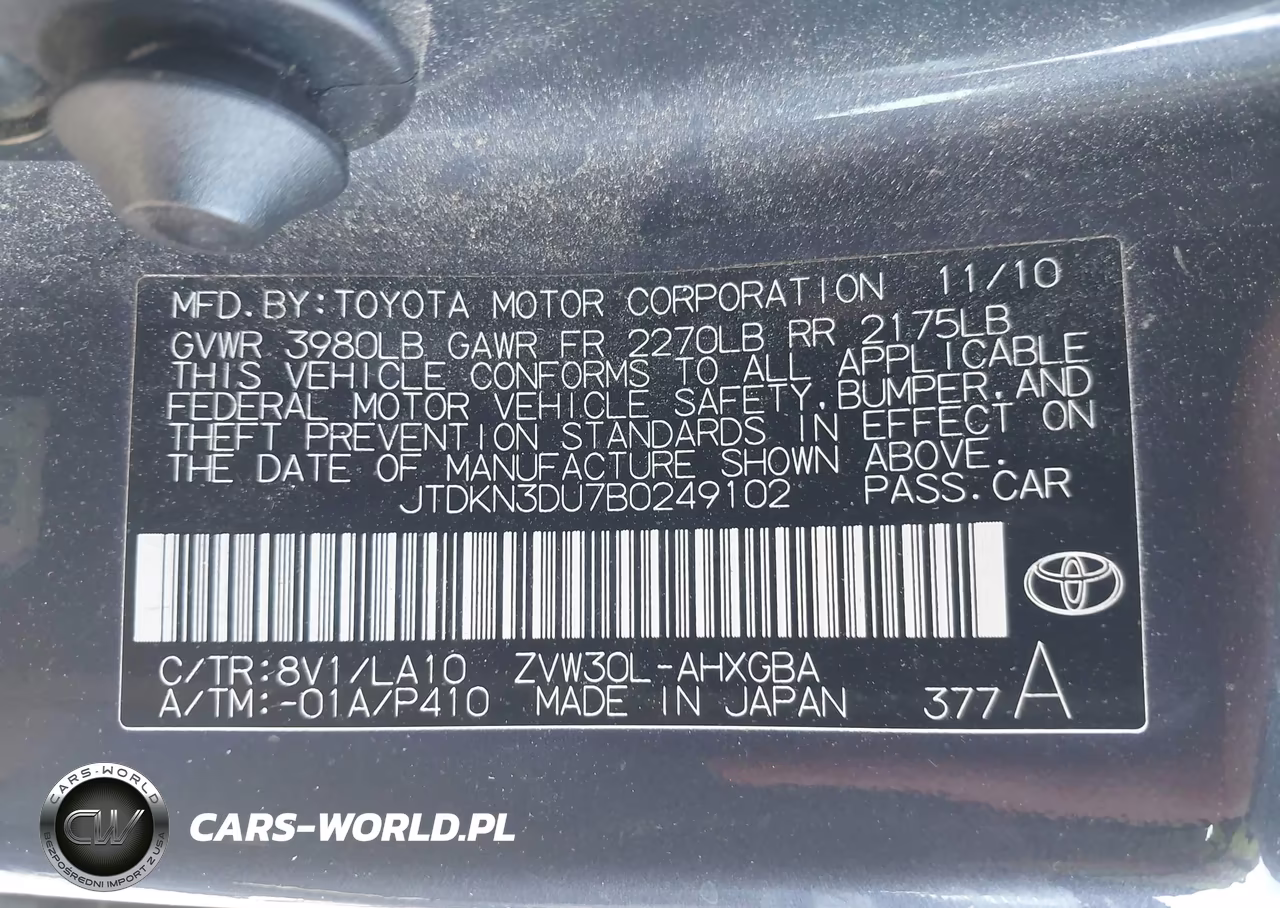 2011 Toyota Prius Four VIN:JTDKN3DU7B0249102 - 9
