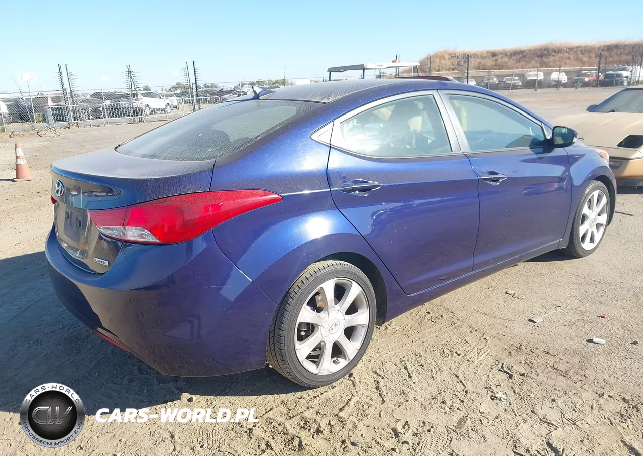 2013 Hyundai Elantra Limited Pzev VIN:5NPDH4AE9DH306277 - 4