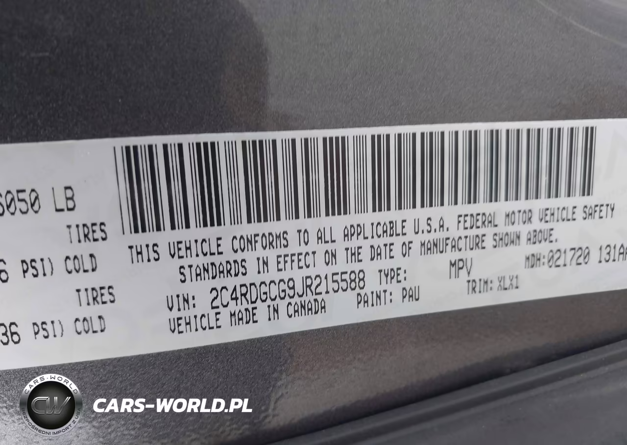 2018 Dodge Grand Caravan Sxt VIN:2C4RDGCG9JR215588 - 9