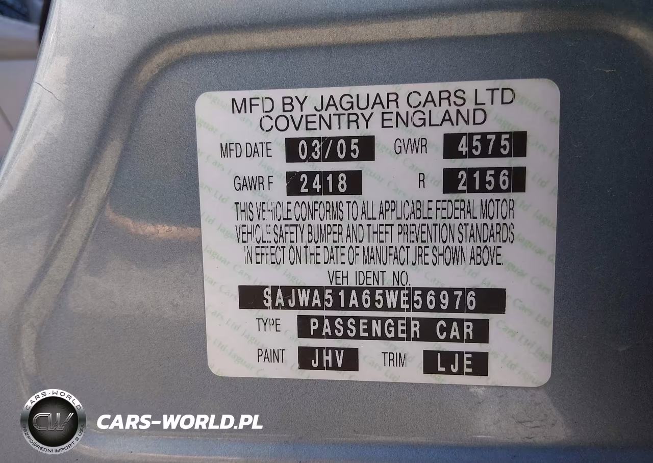 2005 Jaguar X-Type 3.0 VIN:SAJWA51A65WE56976 - 9