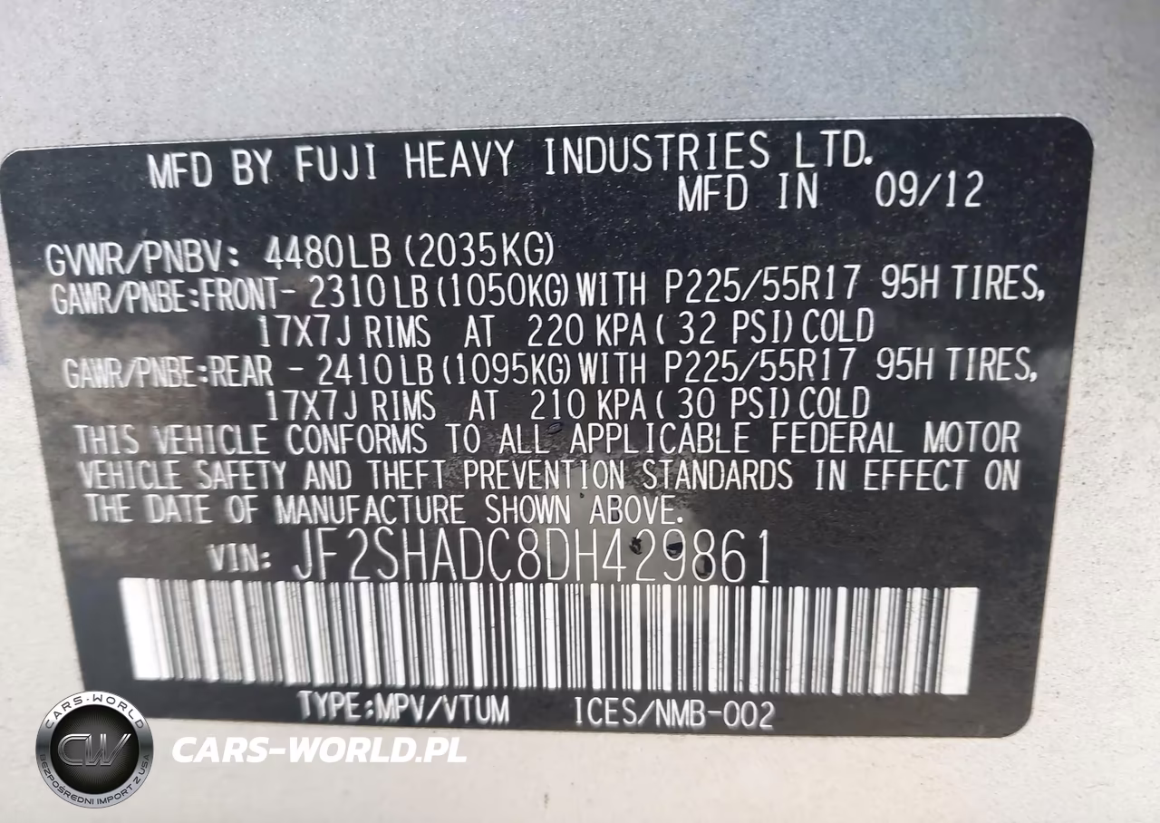 2013 Subaru Forester 2.5X Premium VIN:JF2SHADC8DH429861 - 9