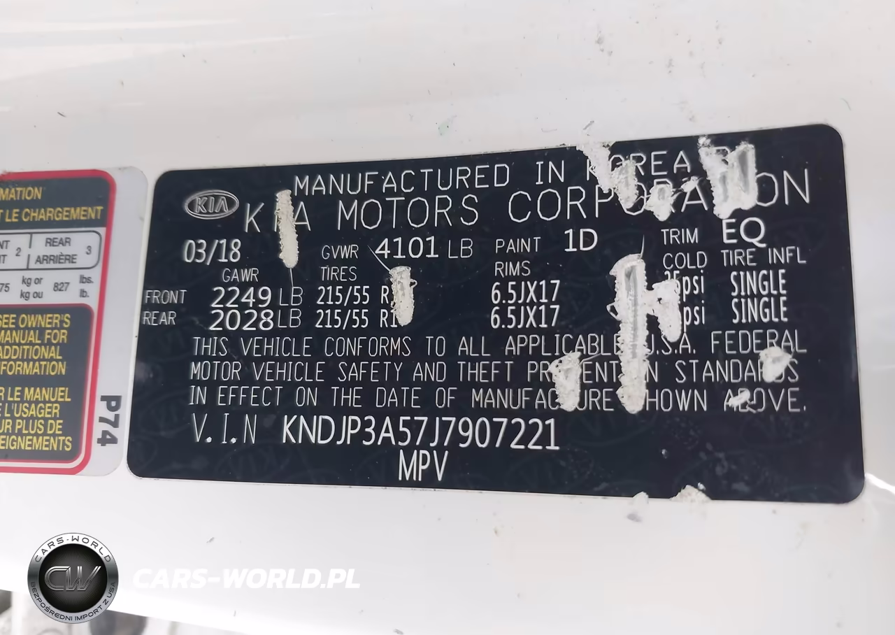 2018 Kia Soul + VIN:KNDJP3A57J7907221 - 9