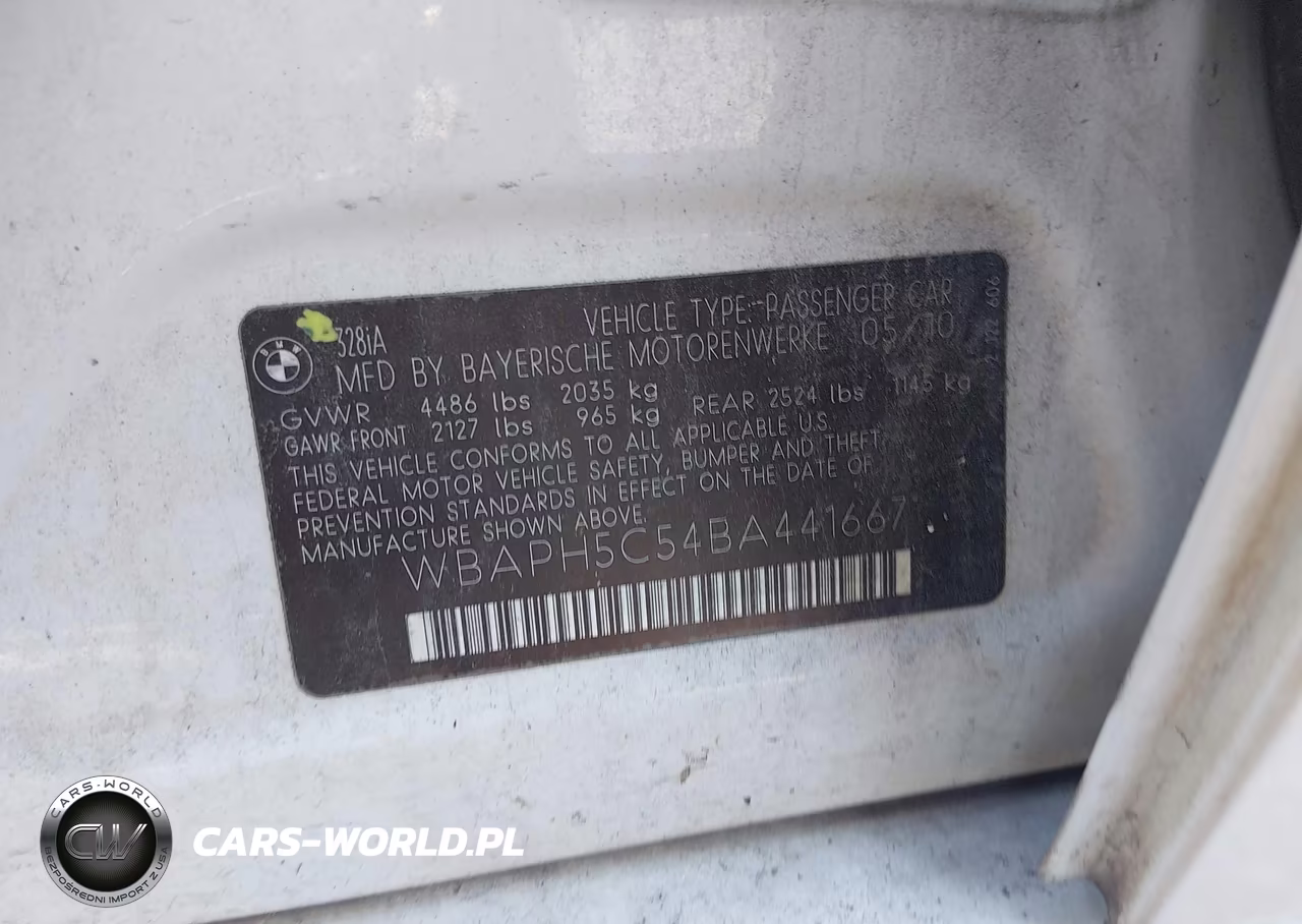 2011 BMW 328I VIN:WBAPH5C54BA441667 - 9
