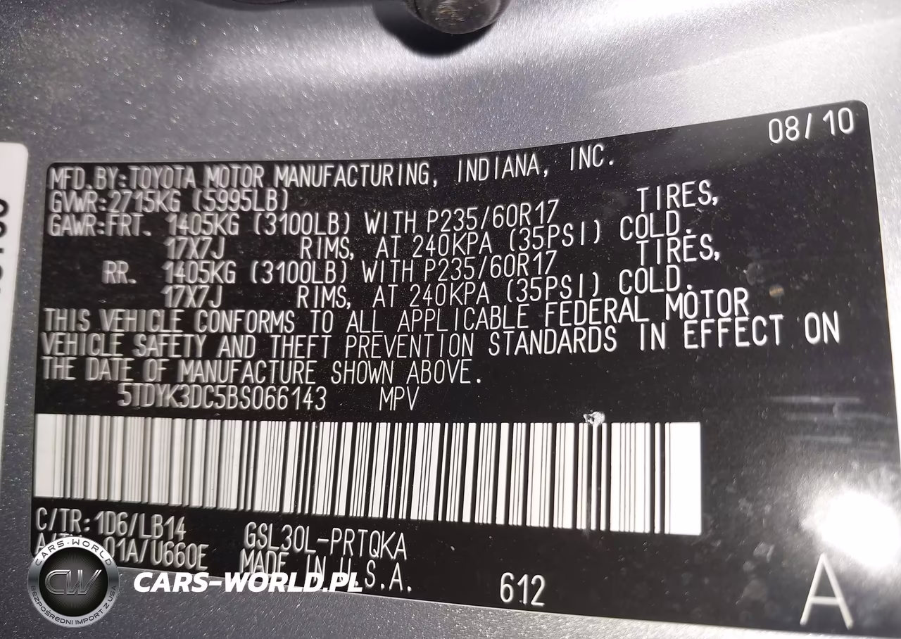2011 Toyota Sienna Xle V6 VIN:5TDYK3DC5BS066143 - 9