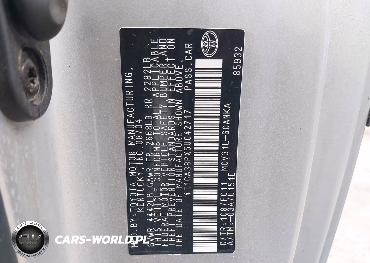 2005 Toyota Camry Solara Se Sport V6 VIN:4T1CA38PX5U042717 - 9