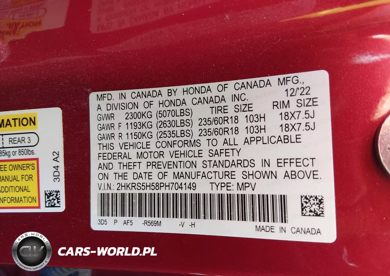2023 Honda Cr-V Hybrid Sport VIN:2HKRS5H58PH704149 - 9