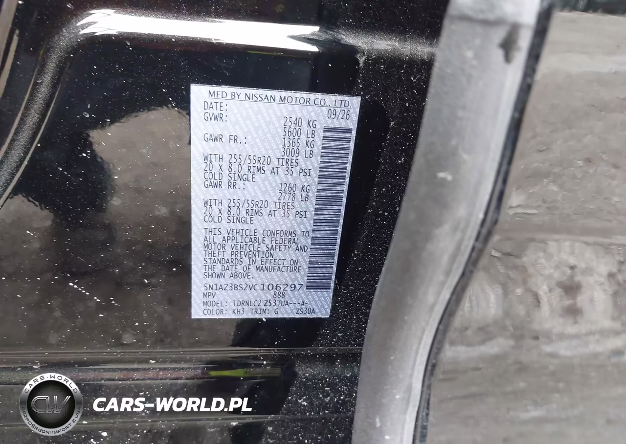 2027 Nissan Murano VIN:5N1AZ3BS2VC106297 - 9