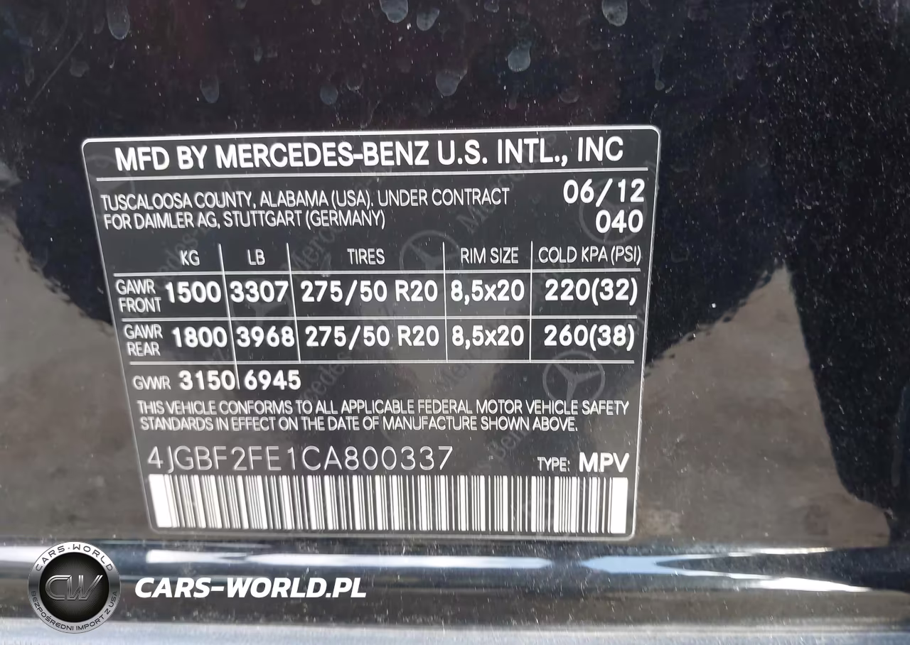2012 Mercedes-Benz Gl 350 Bluetec 4Matic VIN:4JGBF2FE1CA800337 - 9
