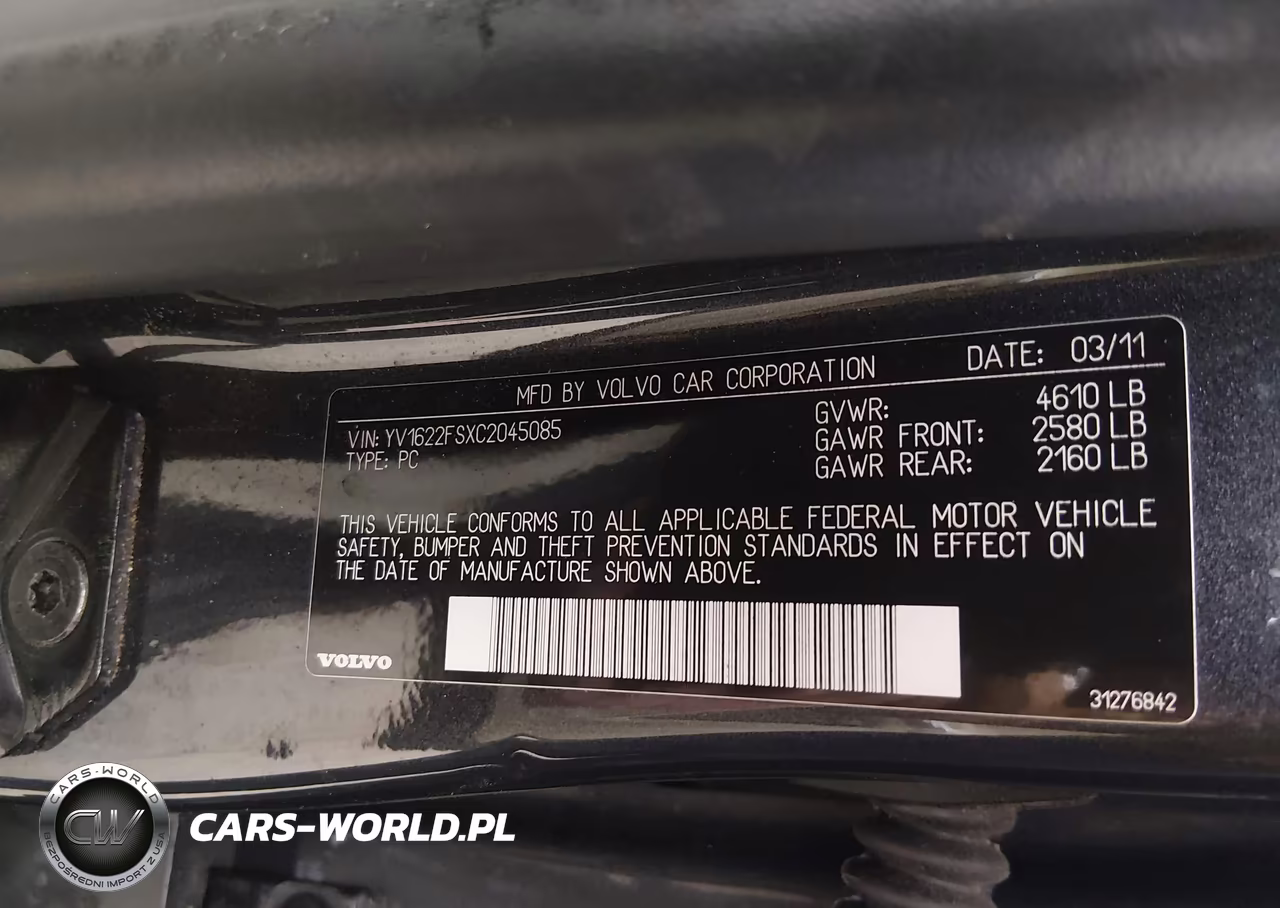 2012 Volvo S60 T5 VIN:YV1622FSXC2045085 - 9