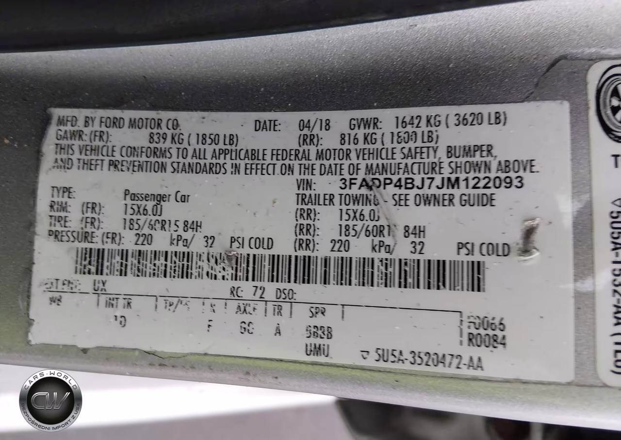 2018 Ford Fiesta Se VIN:3FADP4BJ7JM122093 - 9