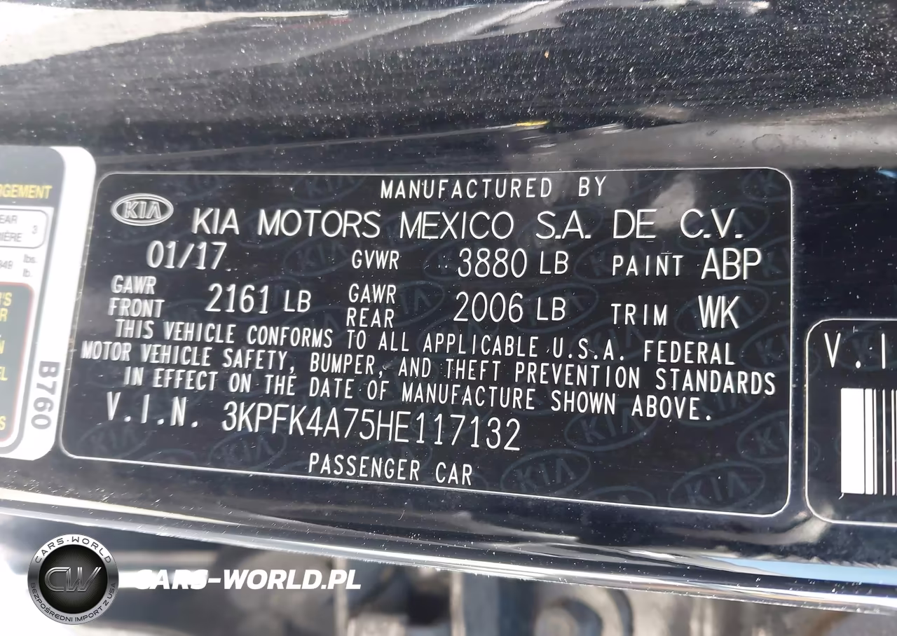 2017 Kia Forte Lx VIN:3KPFK4A75HE117132 - 9