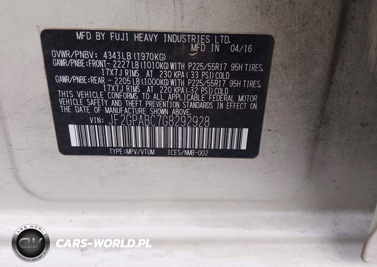 2016 Subaru Crosstrek 2.0I Premium VIN:JF2GPABC7G8292928 - 9