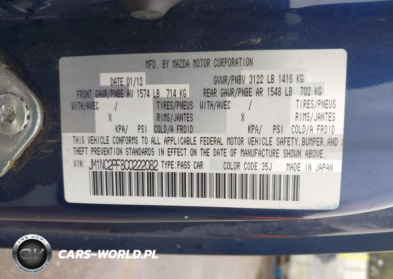 2012 Mazda Mx-5 Miata Grand Touring VIN:JM1NC2PF8C0222082 - 9