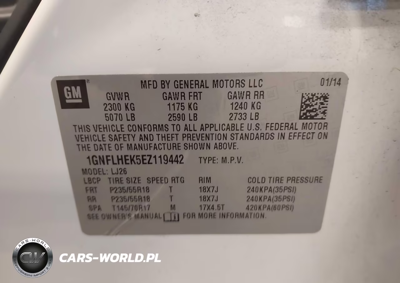 2014 Chevrolet Equinox Ltz VIN:1GNFLHEK5EZ119442 - 9