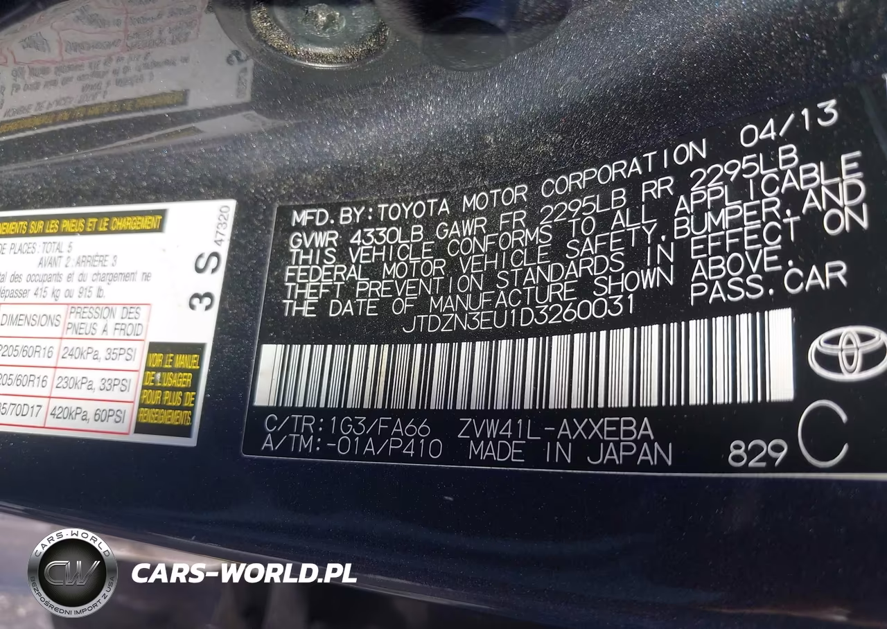 2013 Toyota Prius V Three VIN:JTDZN3EU1D3260031 - 9