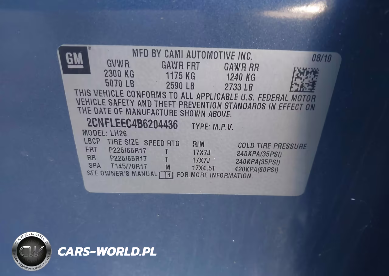 2011 Chevrolet Equinox 1Lt VIN:2CNFLEEC4B6204436 - 9