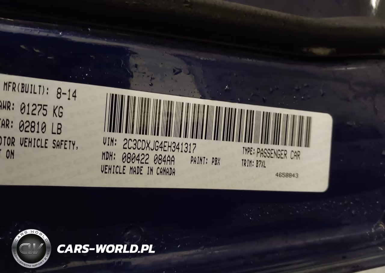 2014 Dodge Charger Sxt VIN:2C3CDXJG4EH341317 - 9