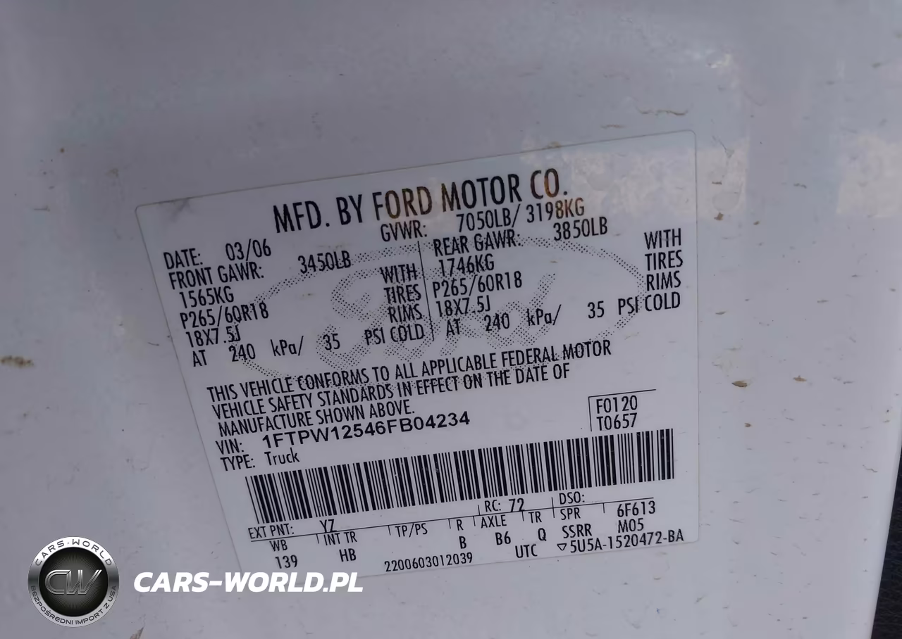 2006 Ford F-150 Lariat-Xlt VIN:1FTPW12546FB04234 - 9