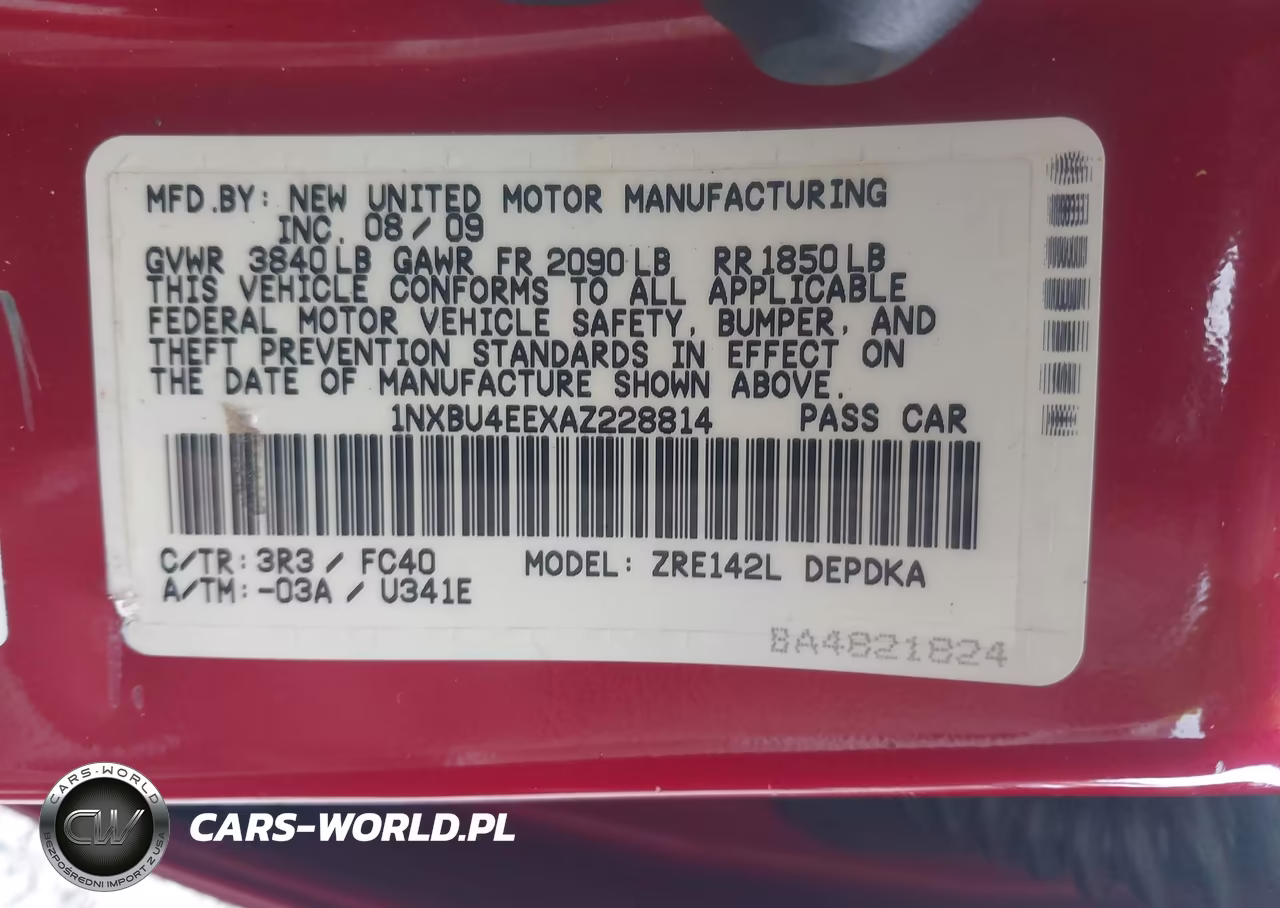 2010 Toyota Corolla Le VIN:1NXBU4EEXAZ228814 - 9