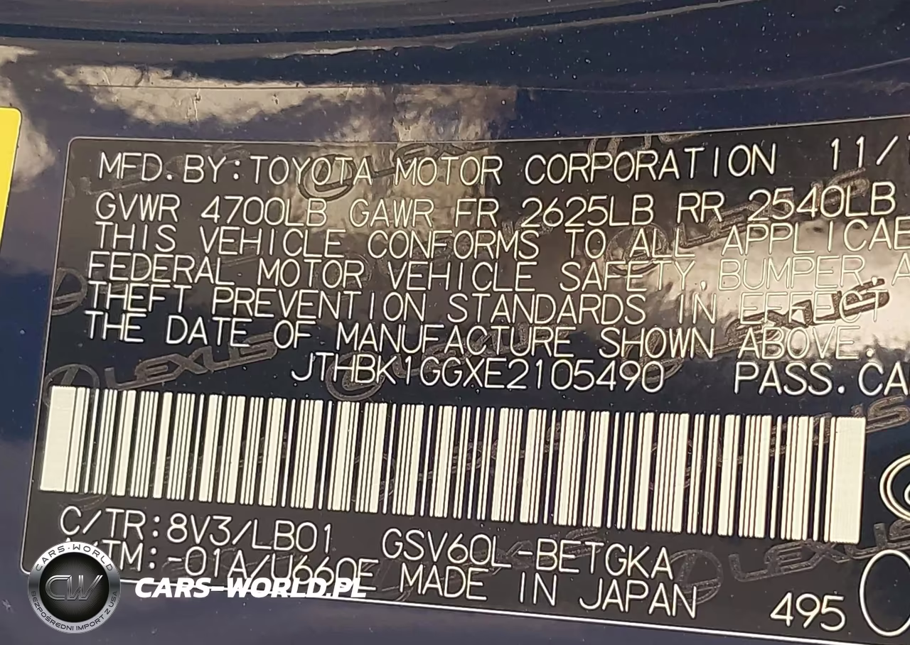 2014 Lexus Es 350 VIN:JTHBK1GGXE2105490 - 9