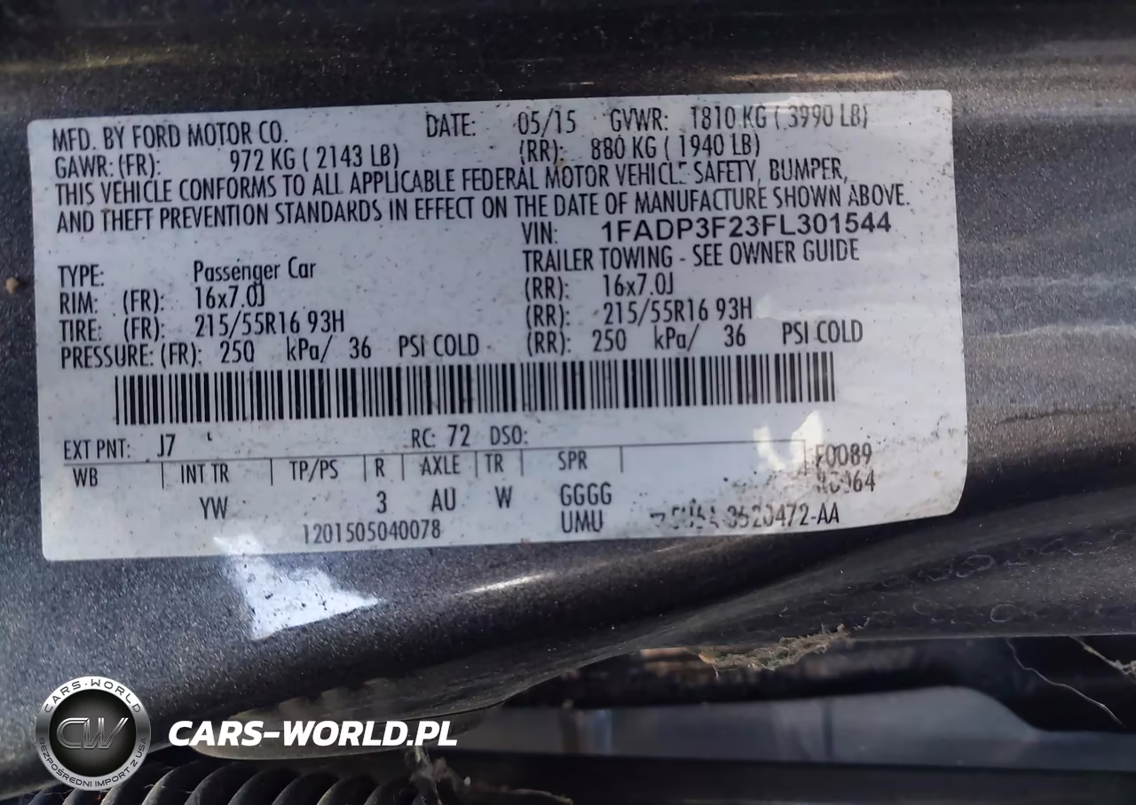 2015 Ford Focus Se VIN:1FADP3F23FL301544 - 9