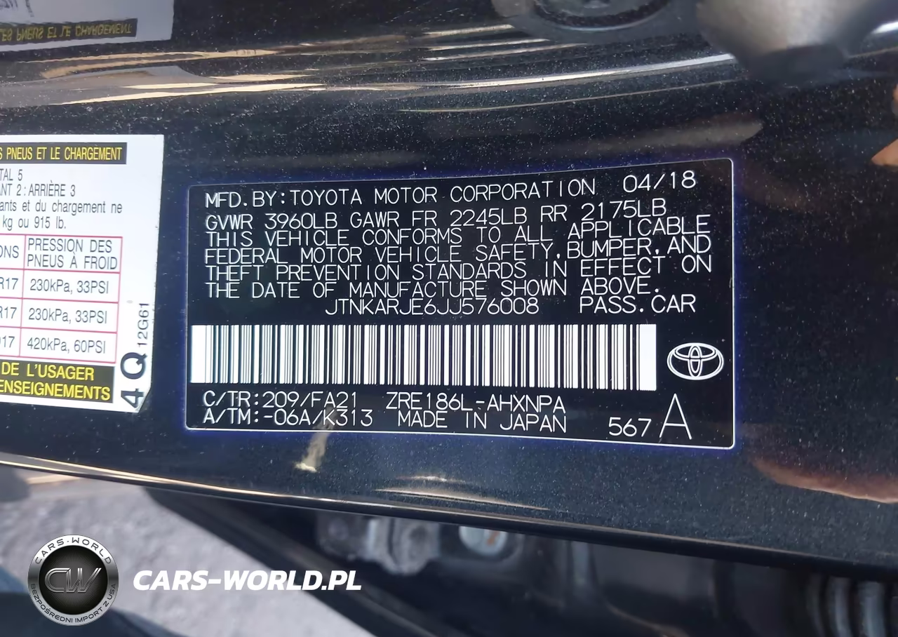 2018 Toyota Corolla Im VIN:JTNKARJE6JJ576008 - 9