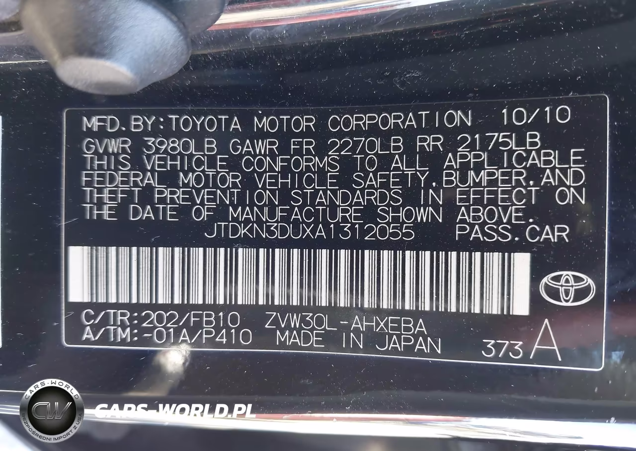 2010 Toyota Prius Ii VIN:JTDKN3DUXA1312055 - 9